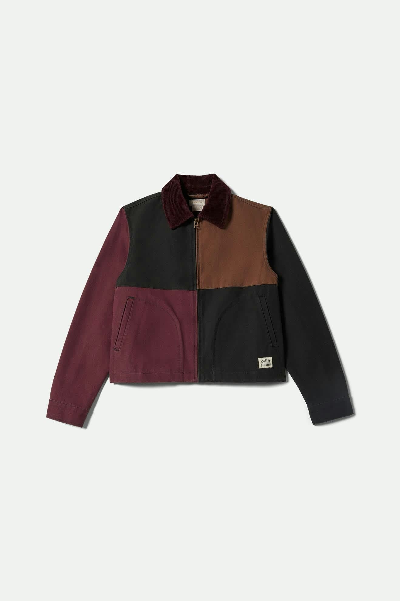 Mechanic Women's Garage Jacket - Port/Black/Pinecone Brown - Image 2